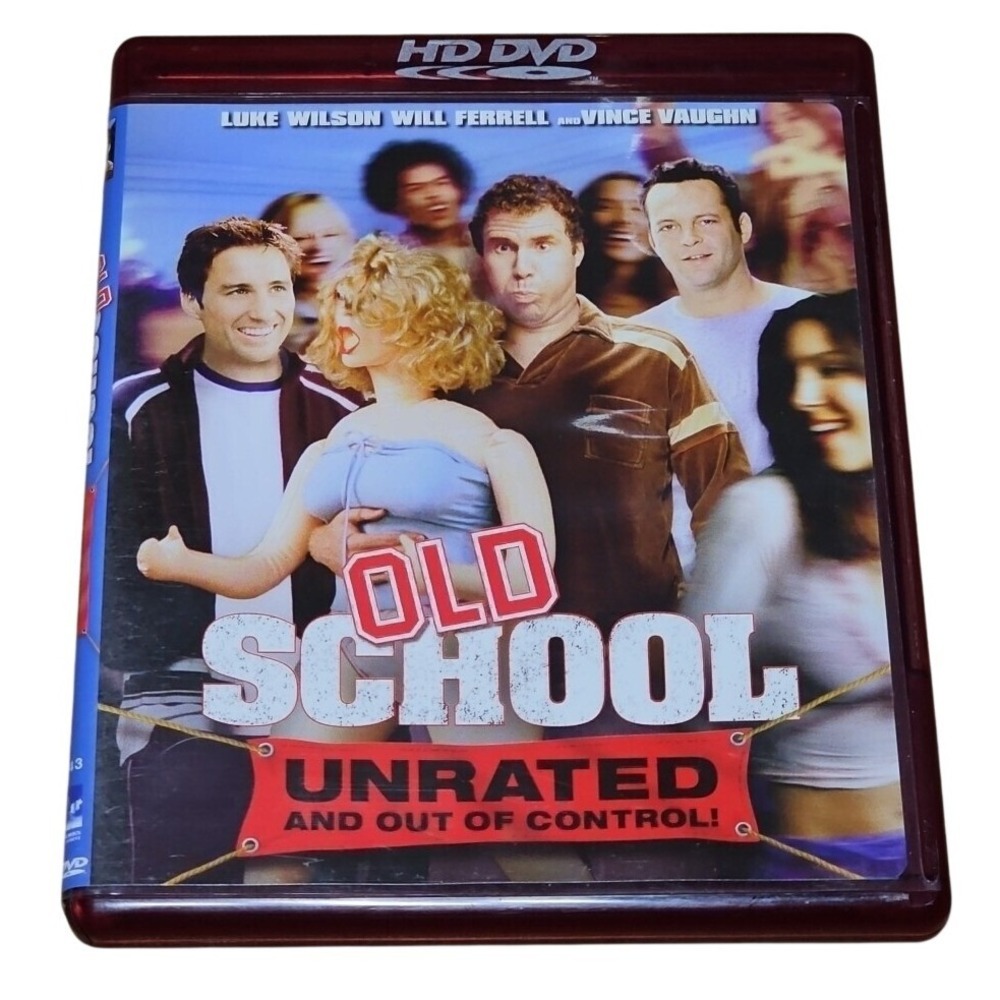 Old School HD DVD Unrated 2007 Will‎ Ferrell Vince Vaughn Frat Comedy Movie Disc